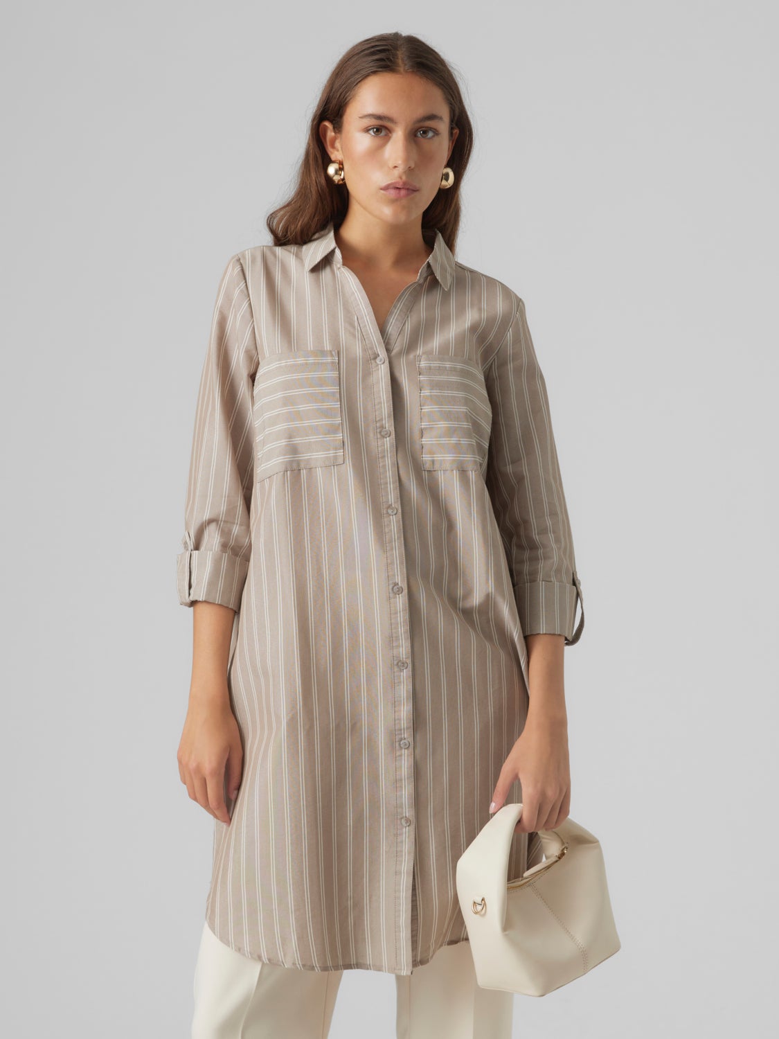 VMSARAH Shirt | Light Brown | Vero Moda®