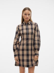 Vero Moda VMSOFIA Trumpa suknelė -Silver Mink - 10299034