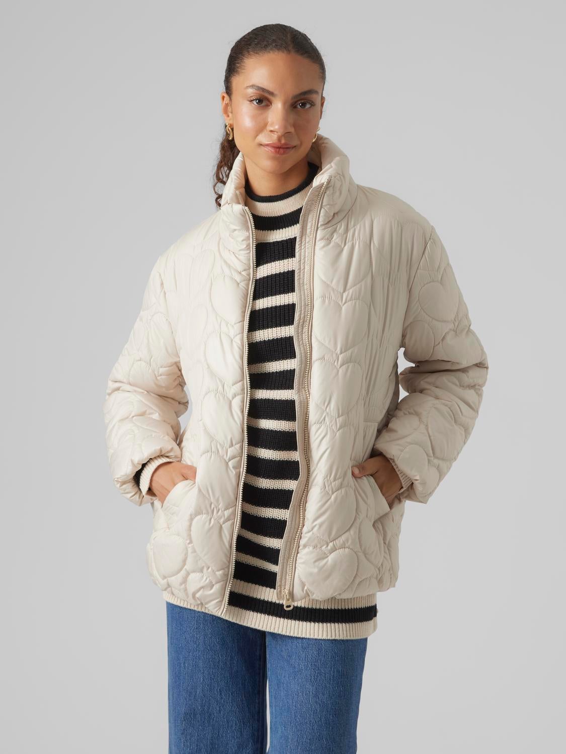 Vero moda oatmeal on sale jacket