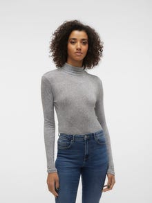 Vero Moda VMVINI Top -Light Grey Melange - 10299234