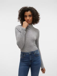 Vero Moda VMVINI Top -Light Grey Melange - 10299234
