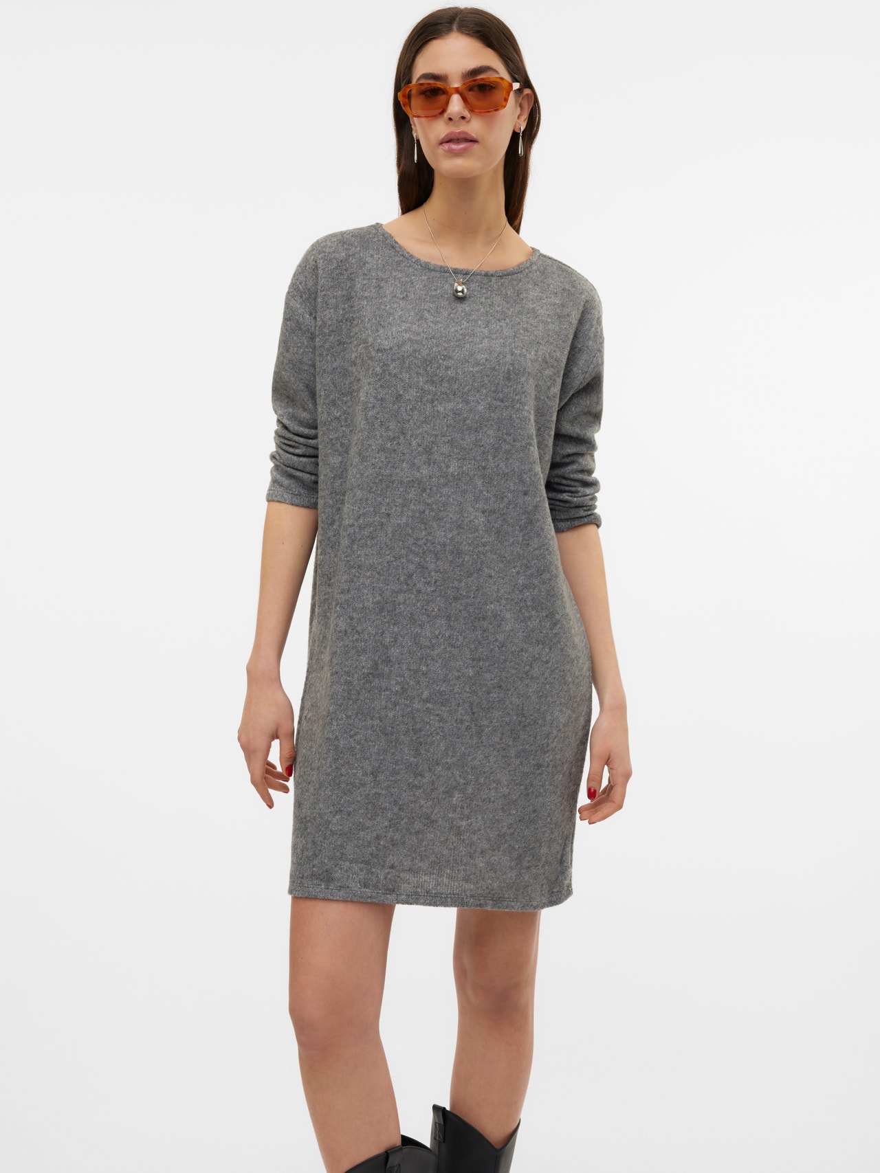 Vero Moda VMBLIS Korte jurk -Light Grey Melange - 10299250