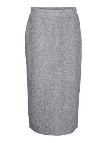 Vero Moda VMBLIS Midi skirt -Light Grey Melange - 10299256