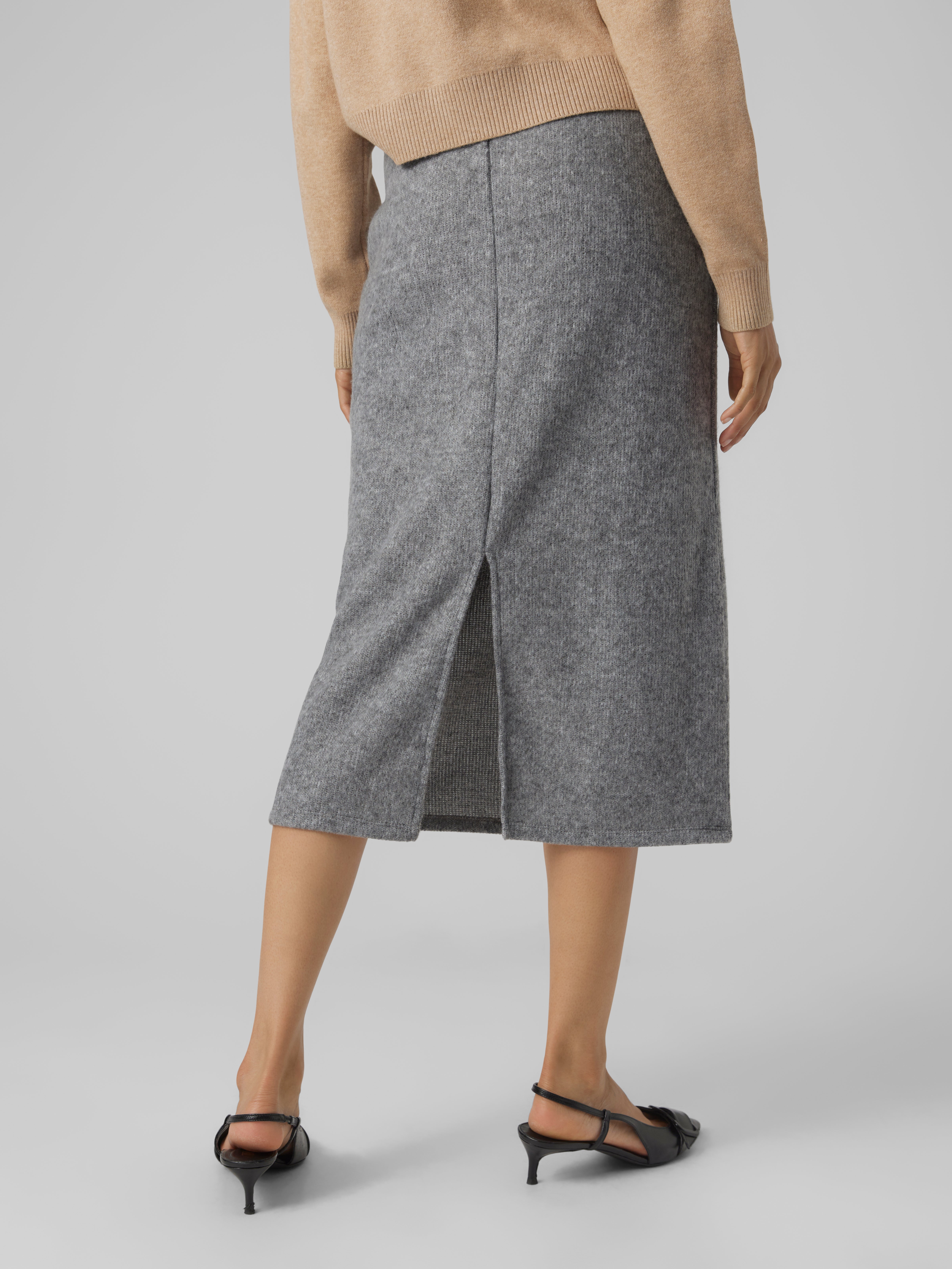 FEOYA Damen Satin Maxirock – Hohe Taille, A-Linie, Mit Kordelzug, Für Büro & Freizeit