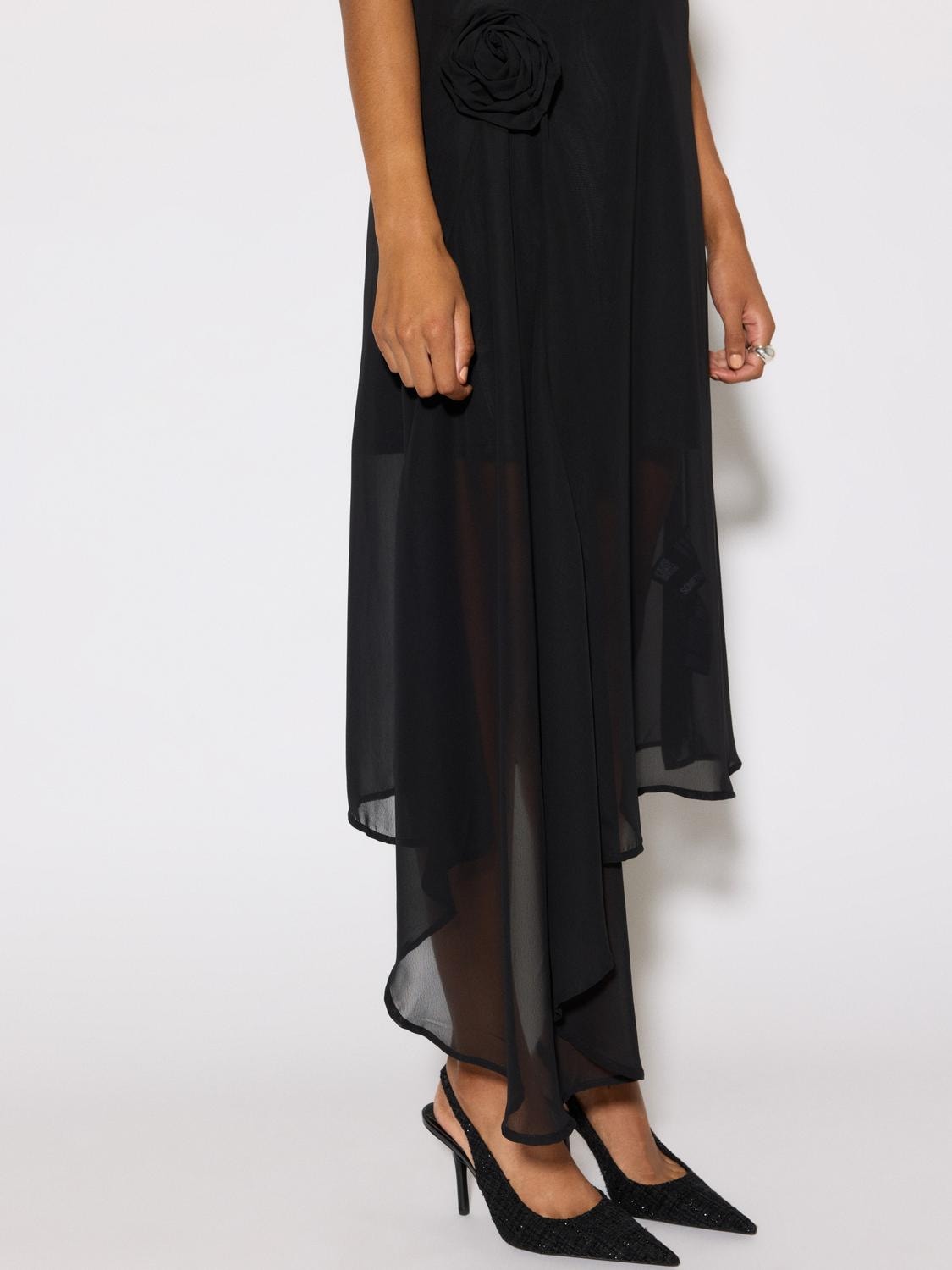 Vero Moda SOMETHINGNEW X LAME COBAIN Długa sukienka -Black - 10299282