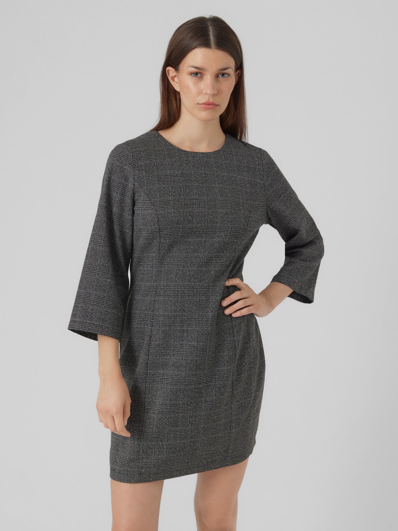 Vero Moda VMMILA Korte jurk -Dark Grey - 10299424