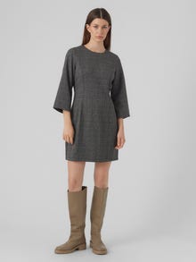 Vero Moda VMMILA Kort klänning -Dark Grey - 10299424