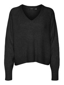 Vero Moda VMELLYLEFILE Sweter -Black - 10299526