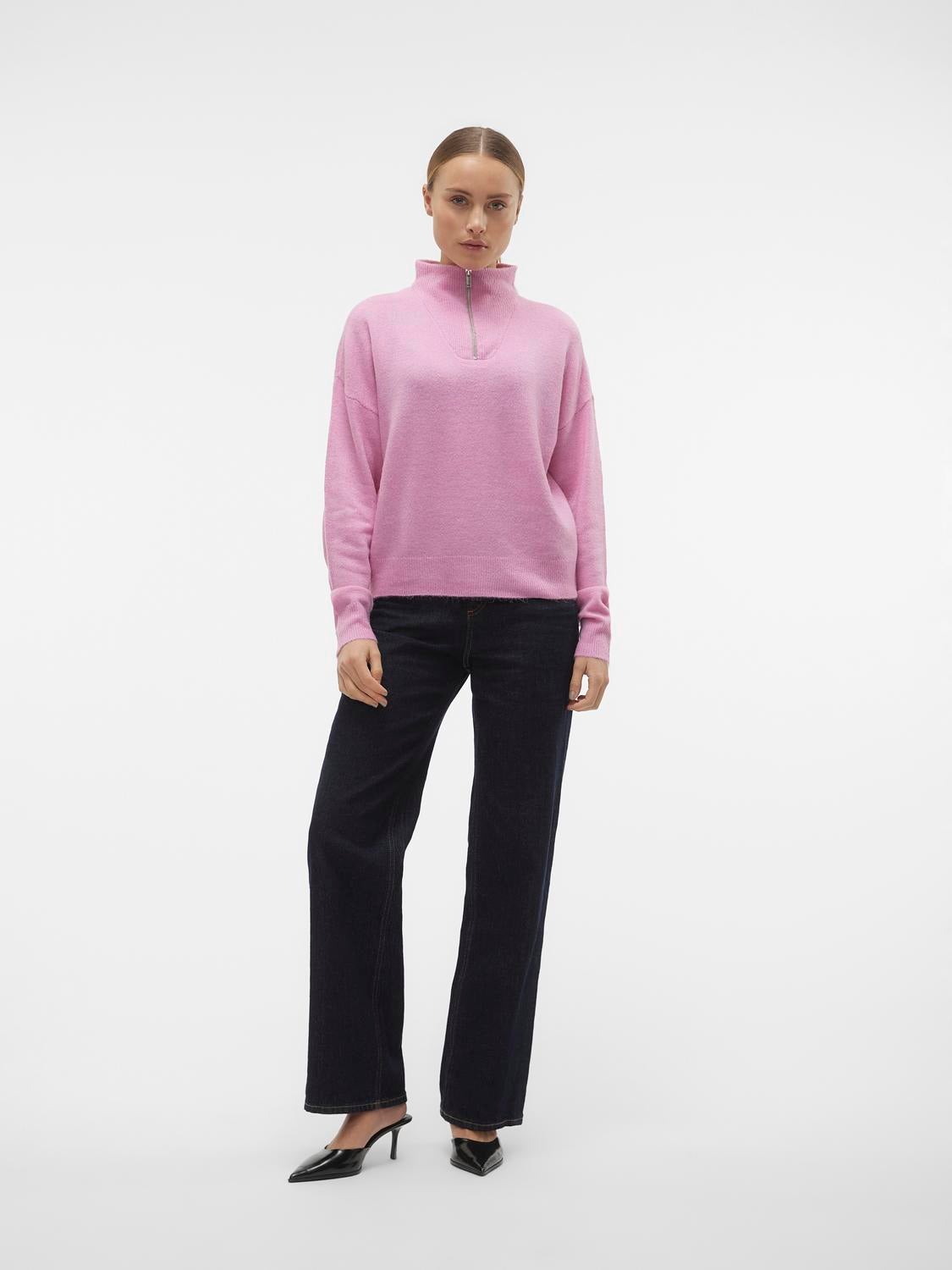 High neck Pullover | Light Purple | Vero Moda®