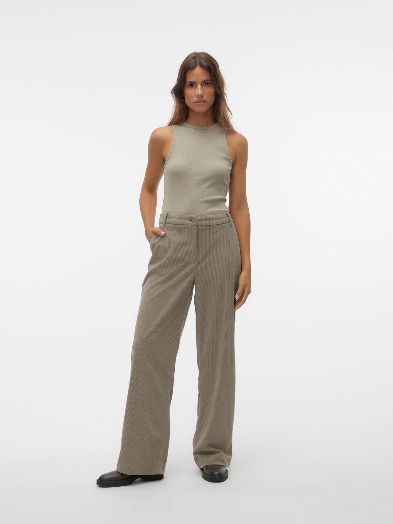 Vero Moda VMMATHILDE Spodnie -Laurel Oak - 10299541