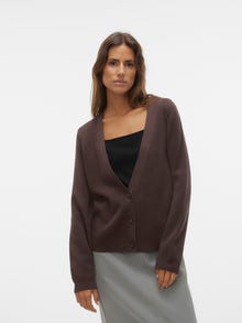 Vero Moda VMMATHILDE Knit Cardigan -Chocolate Brown - 10299545