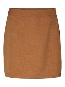 Vero Moda VMMATHILDE High waist Mini skirt -Tobacco Brown - 10299548