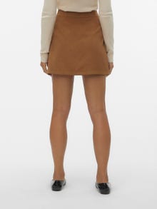 Vero Moda VMMATHILDE High waist Mini-rok -Tobacco Brown - 10299548