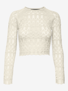 Vero Moda VMFABIENNE Pullover -Antique White - 10299617