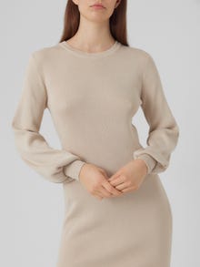 Vero Moda VMHAYA Kort kjole -Oatmeal - 10299632
