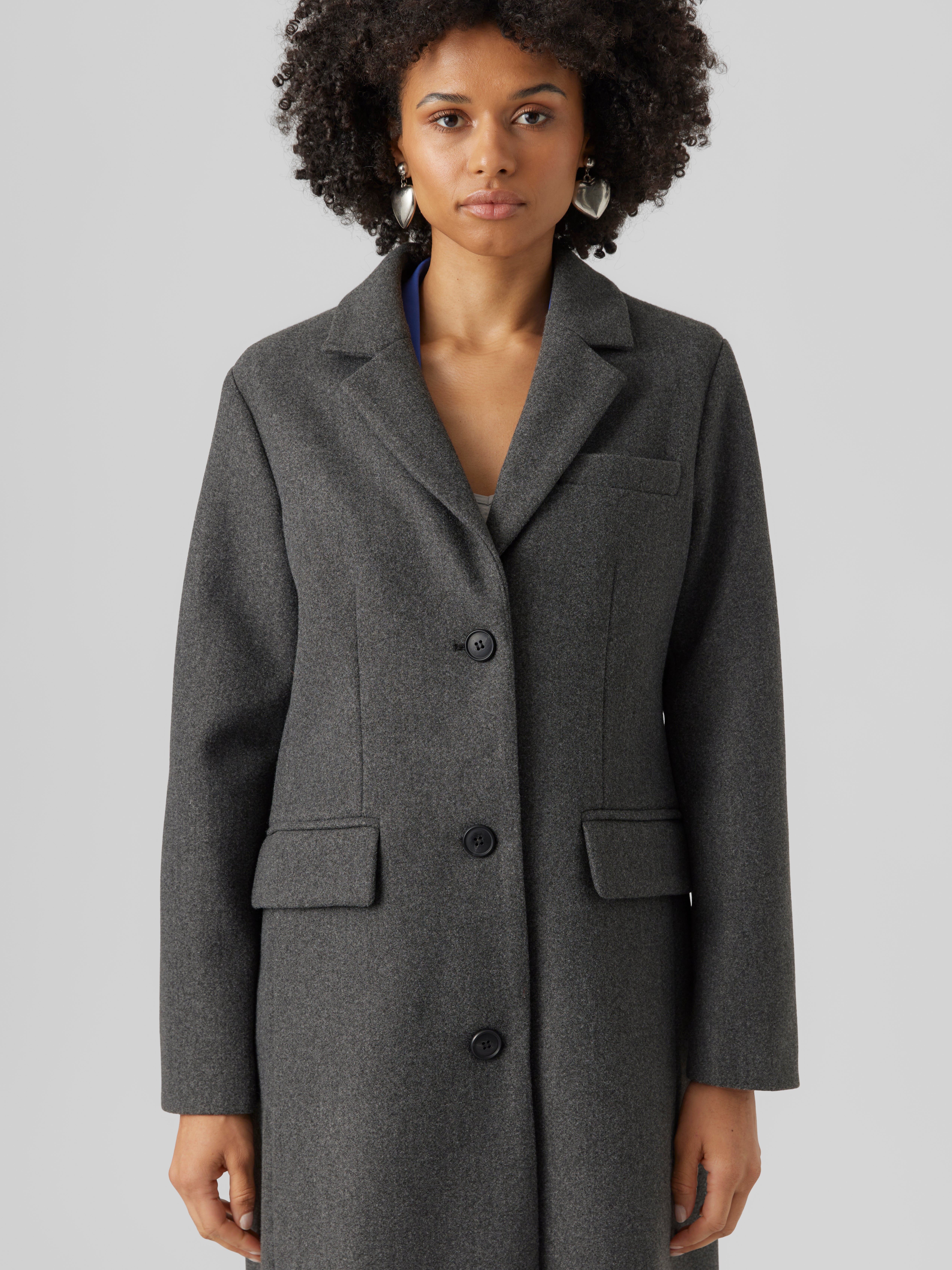 Dark grey womens coat sale