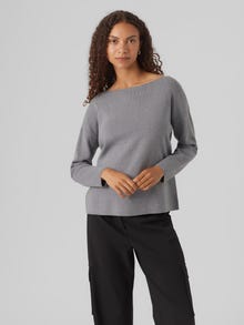 Vero Moda VMNANCY Pullover -Medium Grey Melange - 10299865