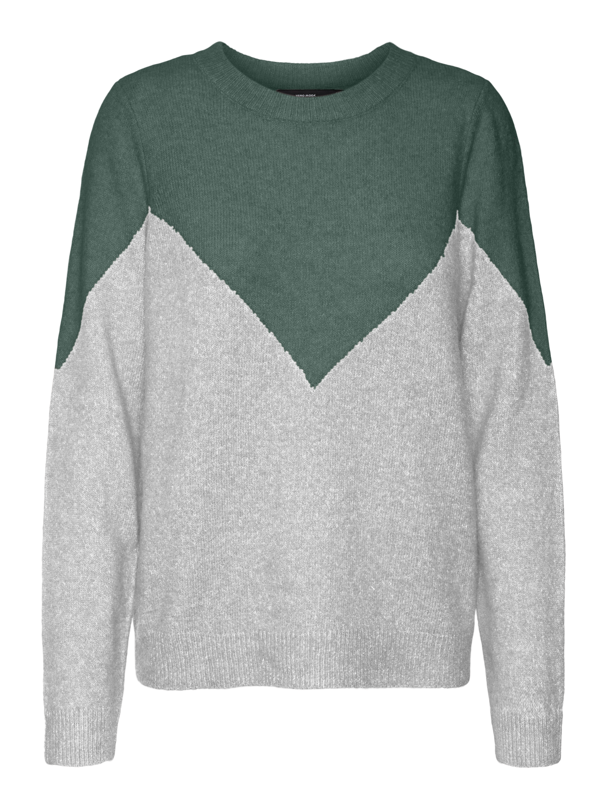 O Neck Tall Regular sleeves Pullover Dark Green Vero Moda