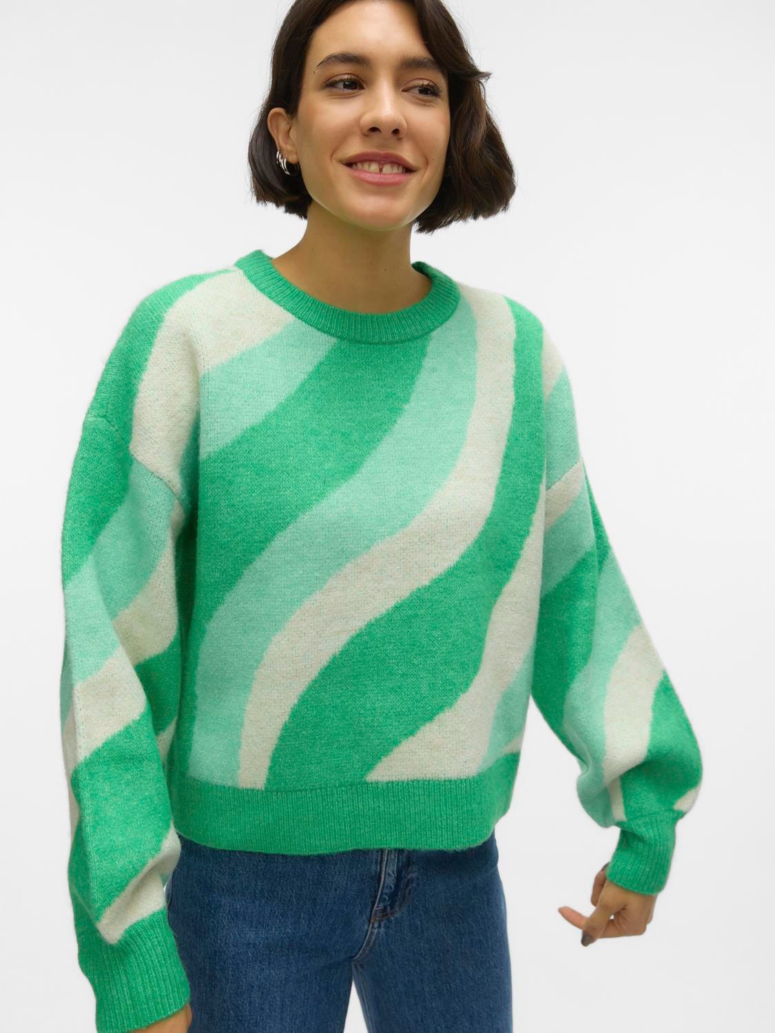 Vero Moda VMLENA Pullover -Bright Green - 10300036