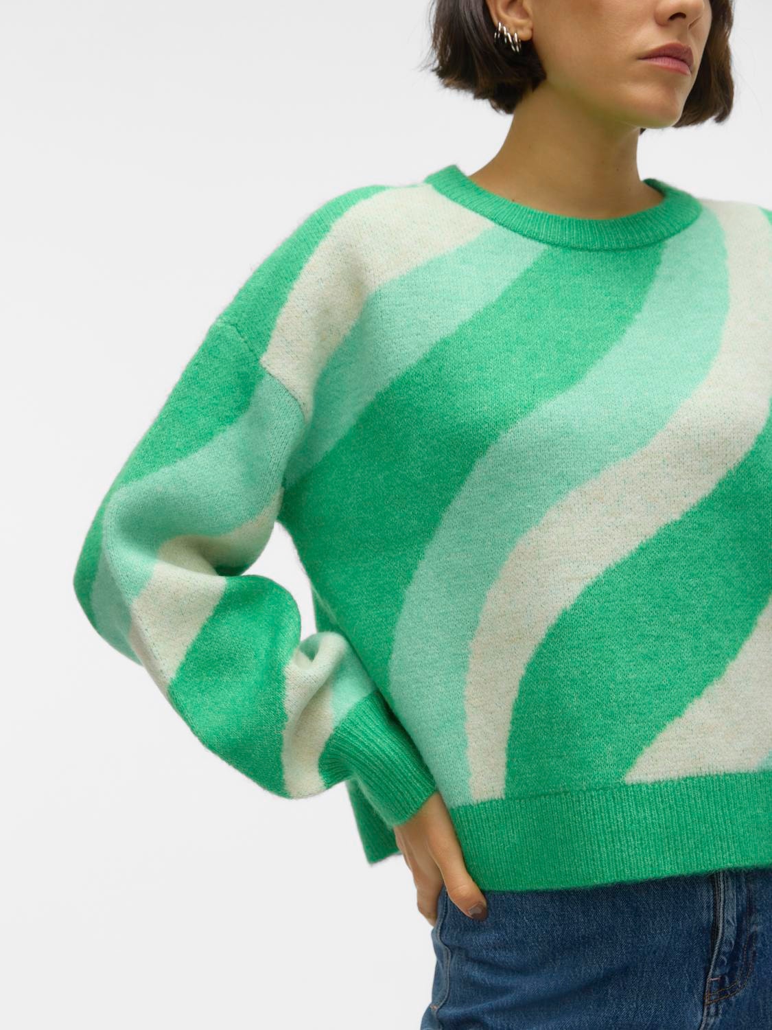 Vero Moda VMLENA Sweter -Bright Green - 10300036