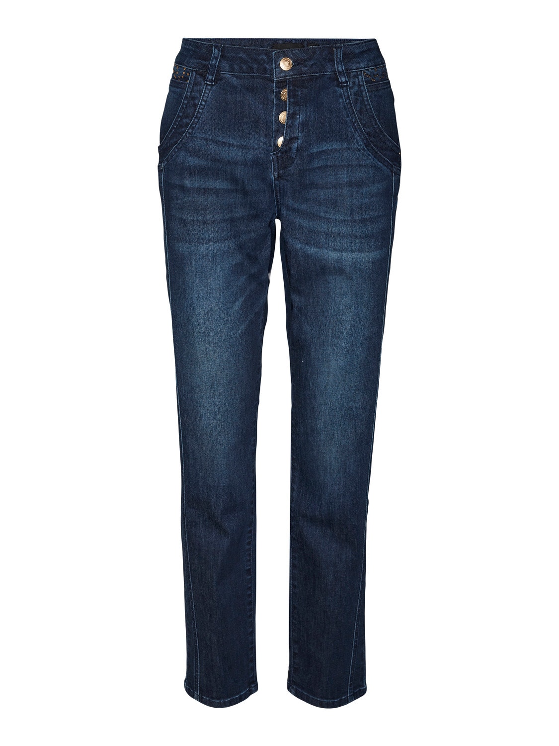 Vero Moda VMMINE Straight Fit Jeans -Medium Blue Denim - 10300081