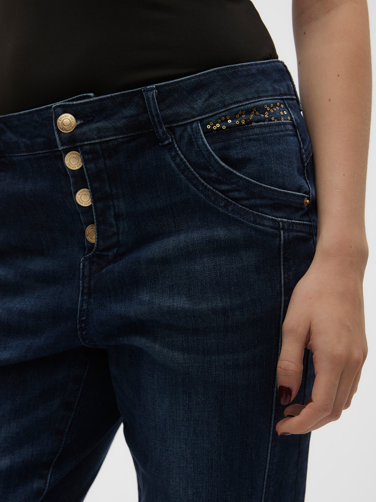 Vero Moda VMMINE Gerade geschnitten Jeans -Medium Blue Denim - 10300081