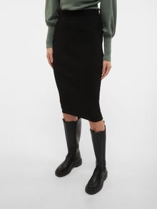 Vero Moda VMLUCKY Midi skirt -Black - 10300096