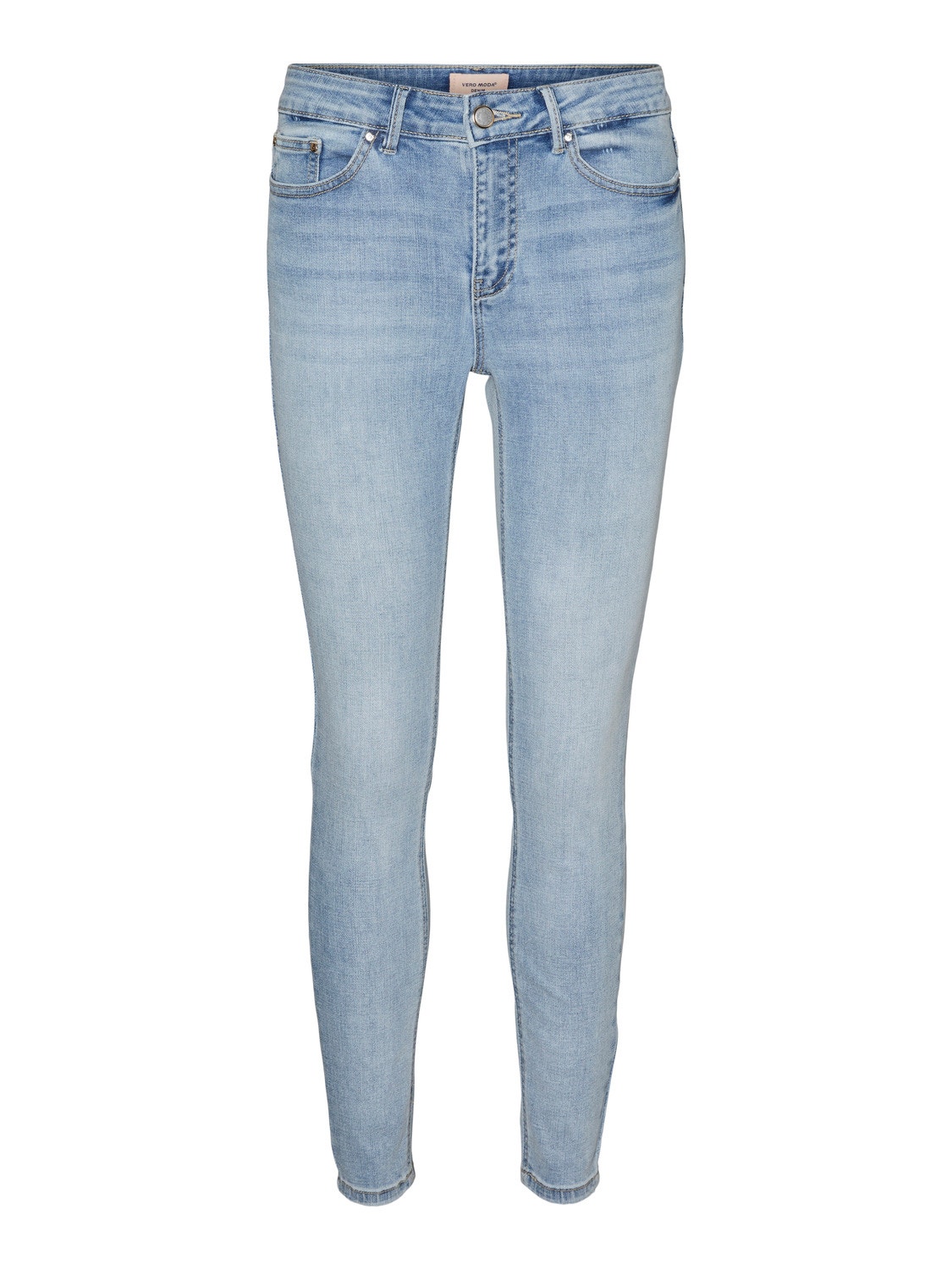 Vero Moda VMFLASH Vita media Skinny Fit Jeans -Light Blue Denim - 10300174