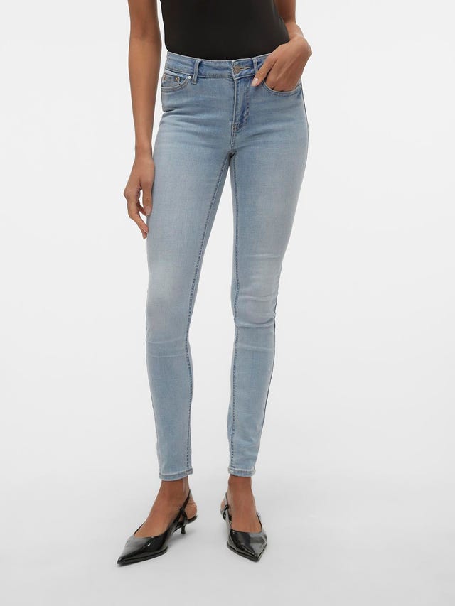 Vero Moda VMFLASH Mid rise Skinny Fit Jeans - 10300174