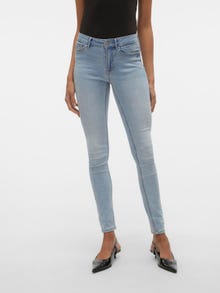 Vero Moda VMFLASH Vita media Skinny Fit Jeans -Light Blue Denim - 10300174
