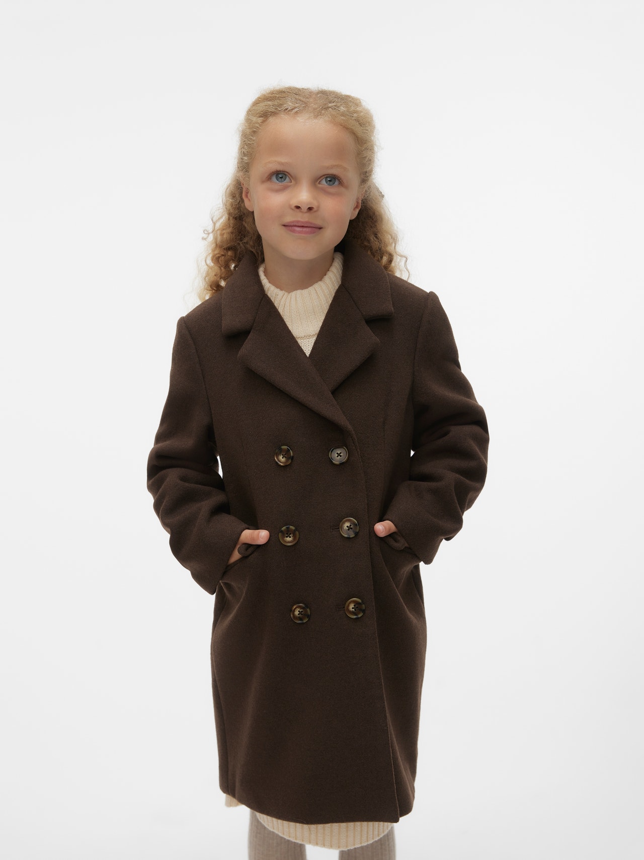 Vero Moda VMKENYA Coat -Chocolate Brown - 10300180