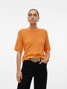 Vero Moda VMLILLIE Pullover -Tangerine - 10300191
