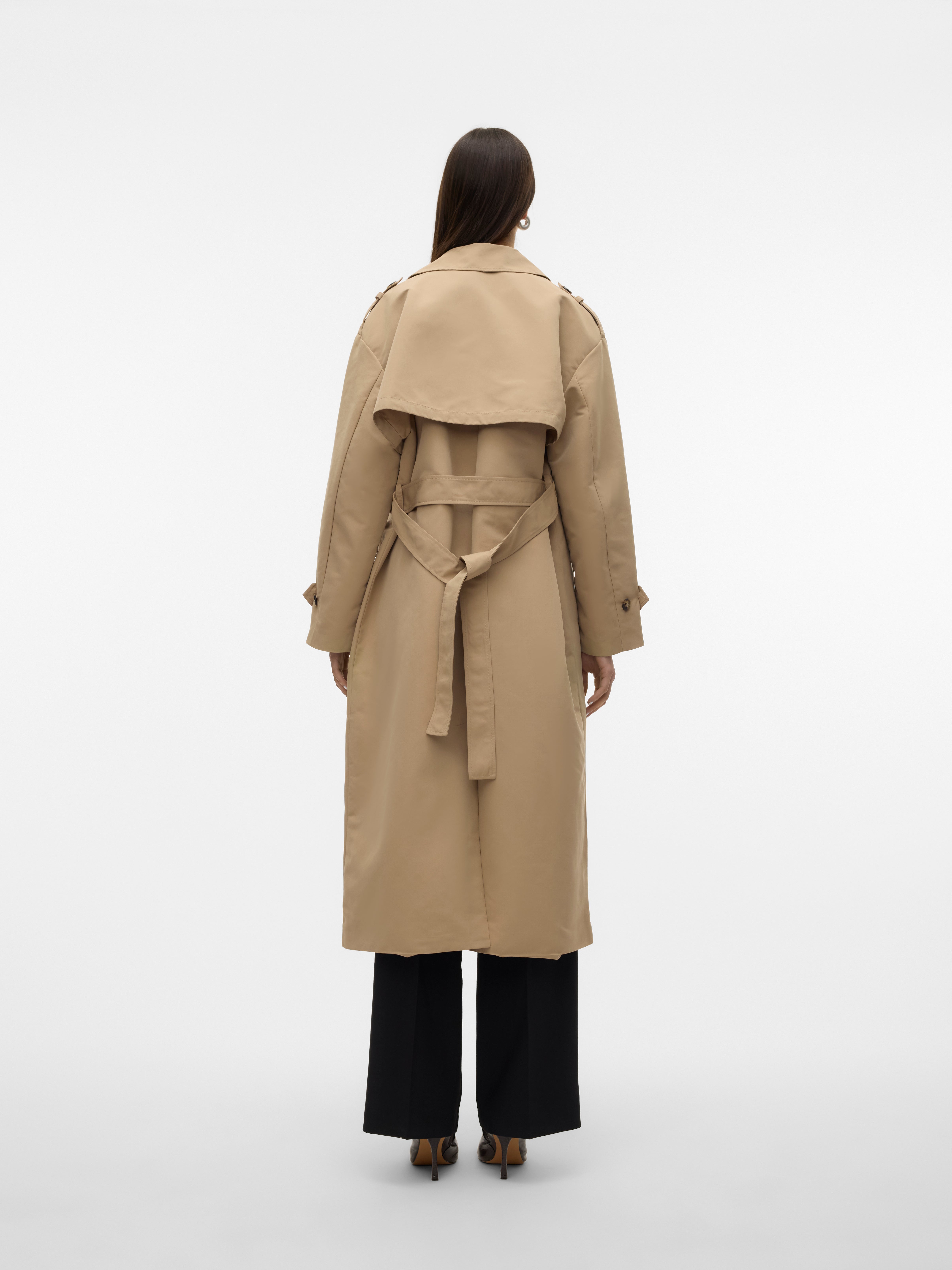 Trenchcoat Lange overgangsjas voor dames, waterdicht Trenchcoat Lange overgangsjas voor dames, waterdicht