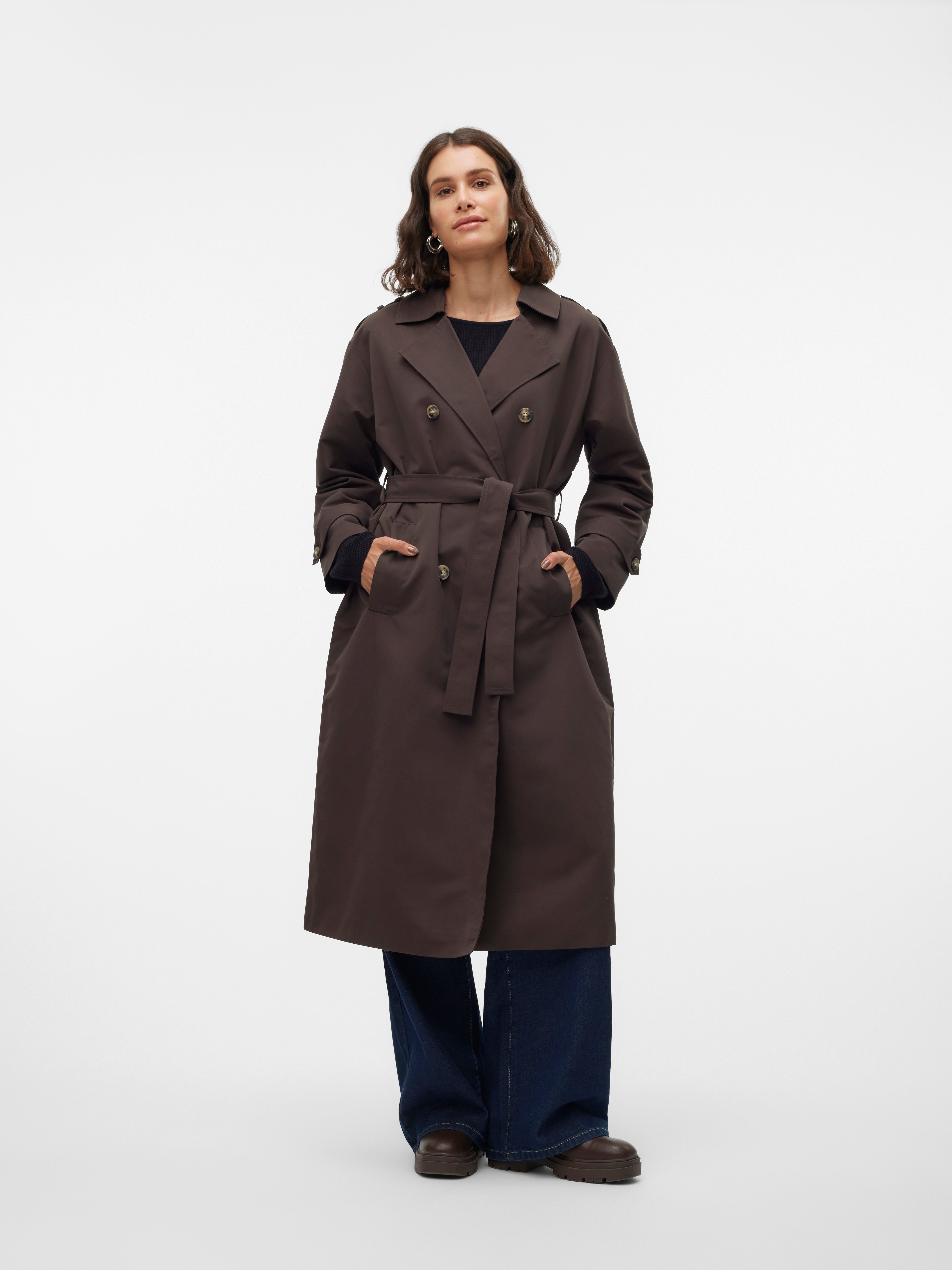 VMCHLOE Trenchcoat | Dunkelbraun | Vero Moda®