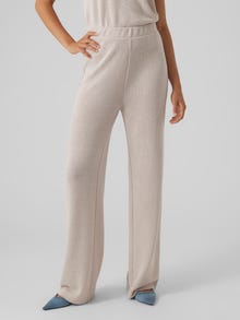 Vero Moda VMEDDIE Pantalones -Oatmeal - 10300282