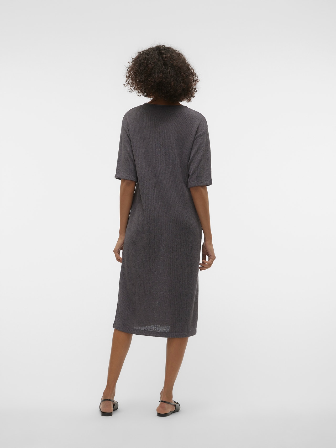 Vero Moda VMEDDIE Langes Kleid -Grey Pinstripe - 10300284