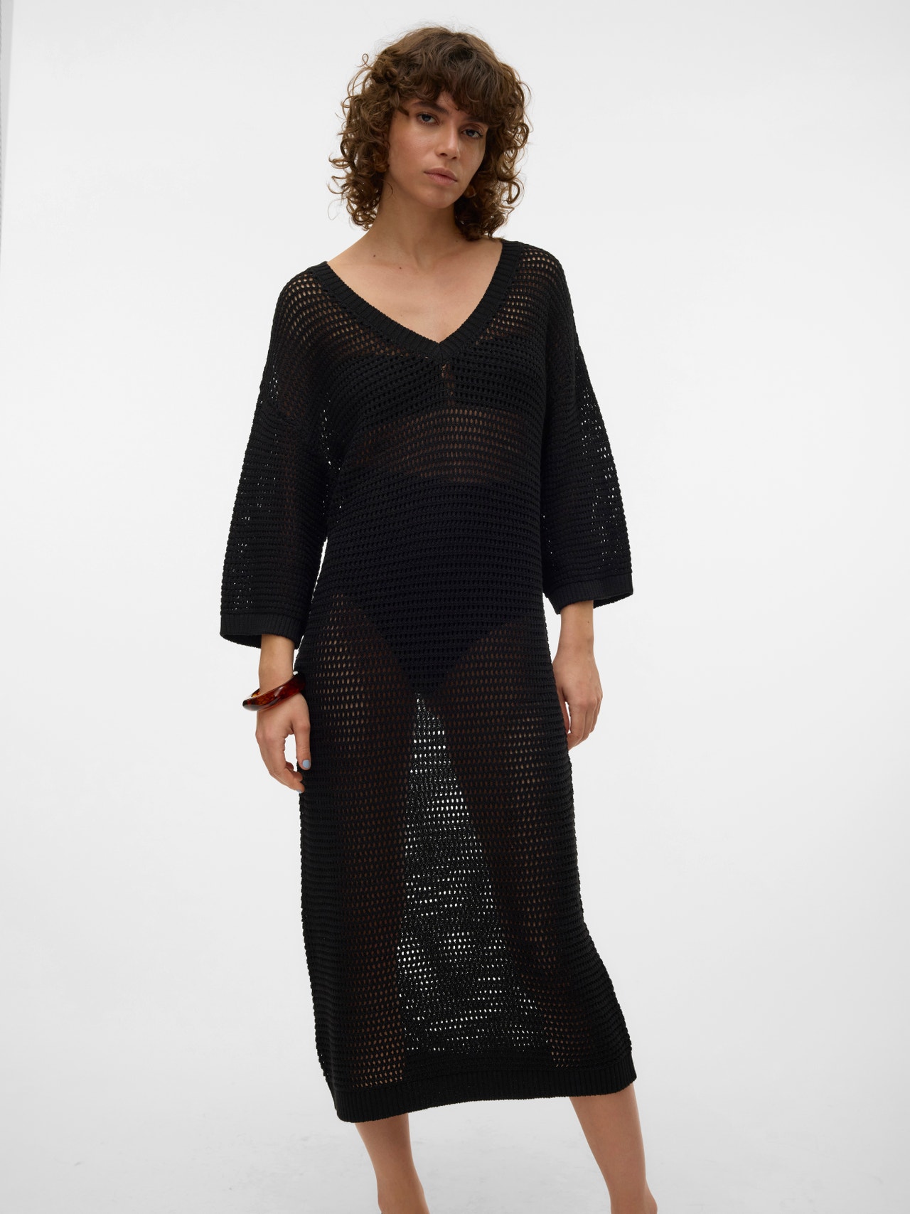 Vero Moda VMMADERA Langes Kleid -Black - 10300287