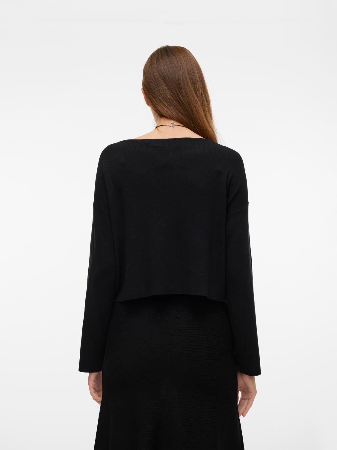 Vero Moda VMINA Sweter -Black - 10300362