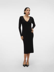 Vero Moda VMISOLDA Midi dress -Black - 10300409