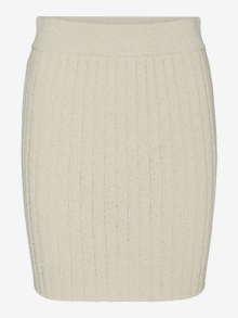 Vero Moda VMIRIT Taille moyenne Jupe courte -Oatmeal - 10300442
