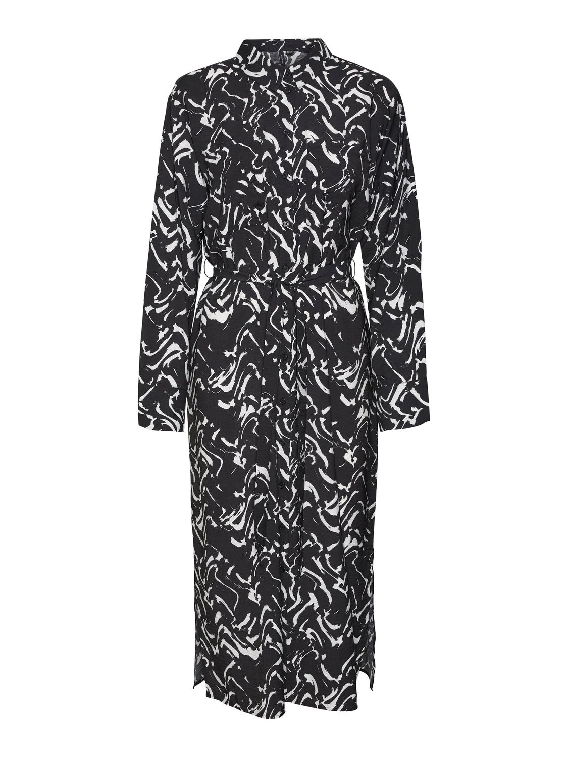 Vero moda black sales and white dress