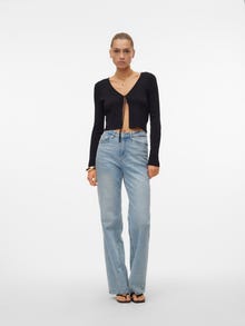 Vero Moda VMIRUKA Dzianinowy kardigan -Black - 10300604