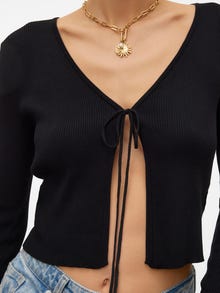 Vero Moda VMIRUKA Dzianinowy kardigan -Black - 10300604