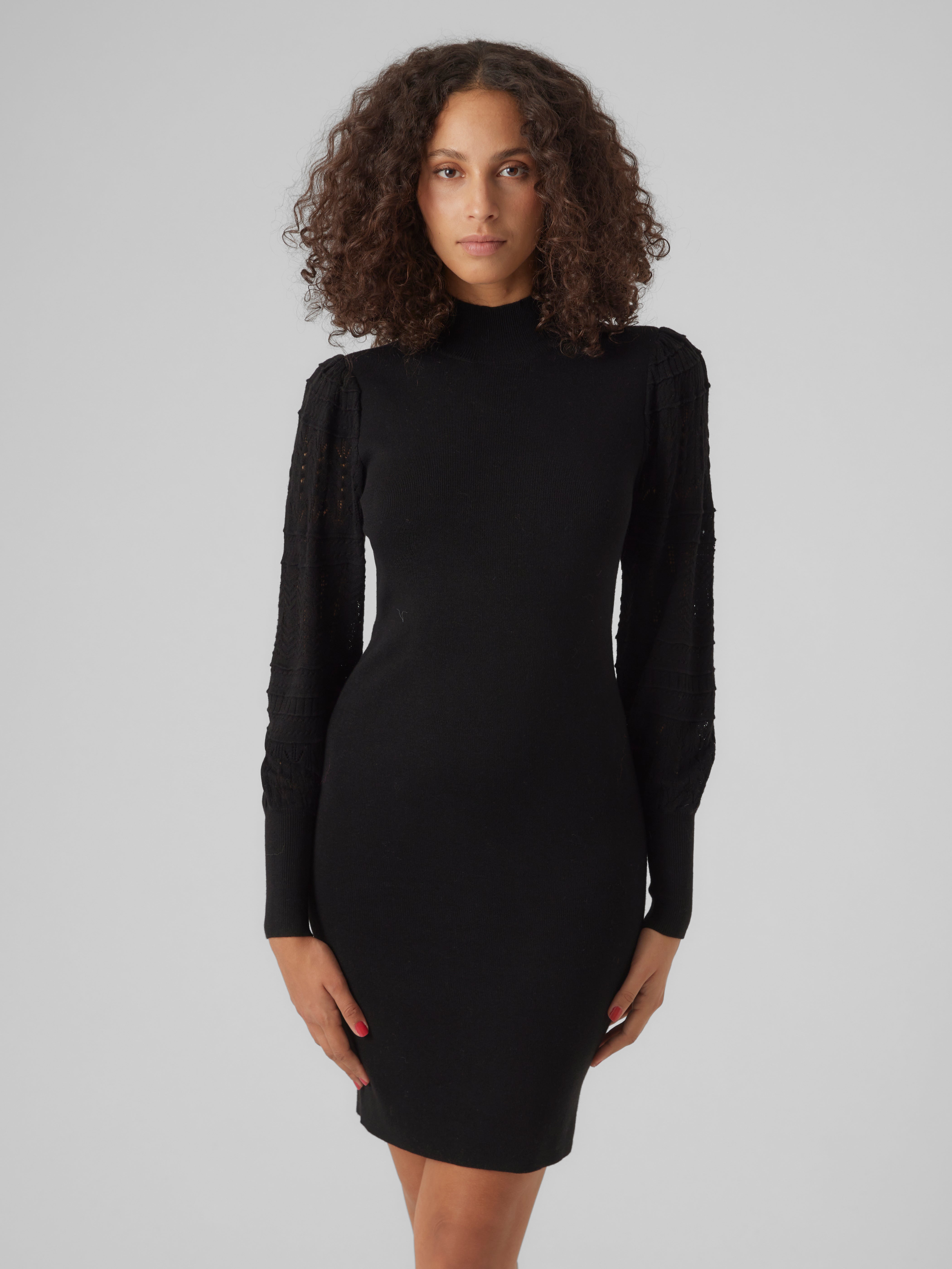 Buy VERO MODA Black Embellished Midi Dress online