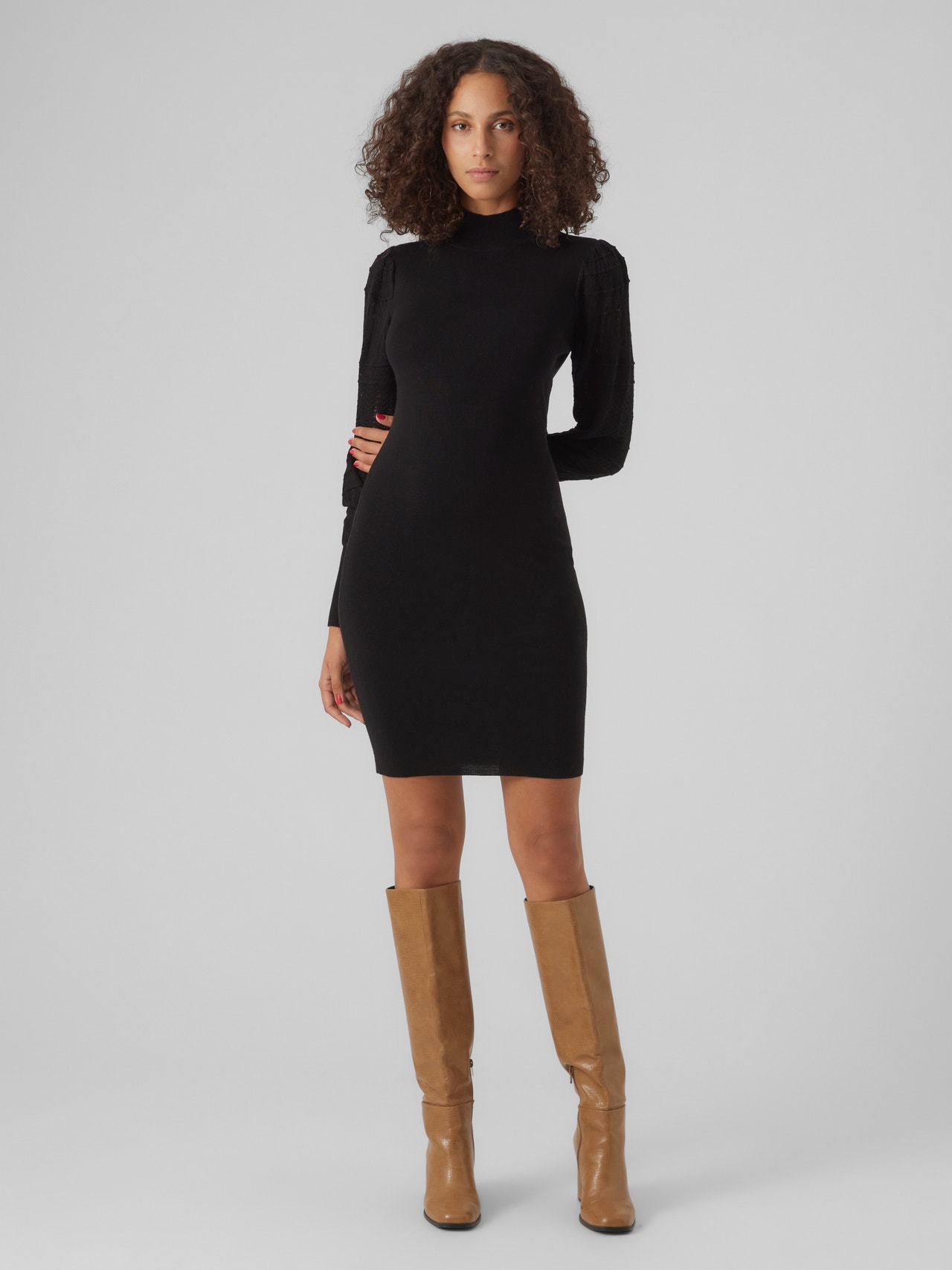 Vero Moda VMFELIPA Kort kjole -Black - 10300646