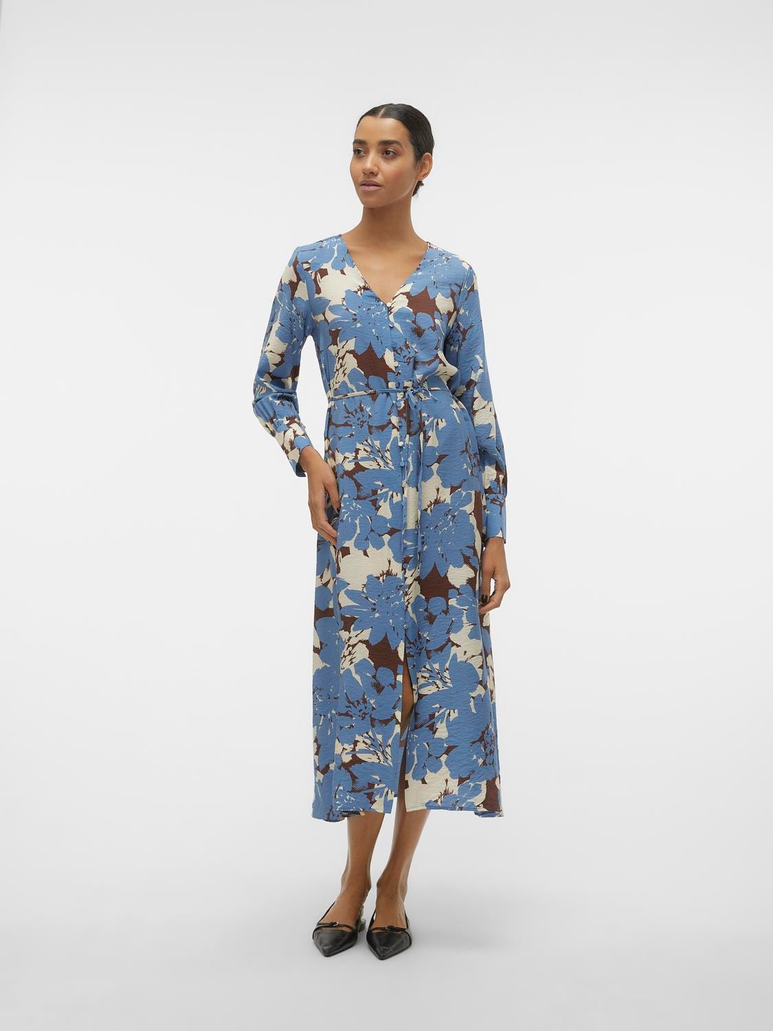 Vero Moda VMBRITA Langes Kleid -Coronet Blue - 10300709