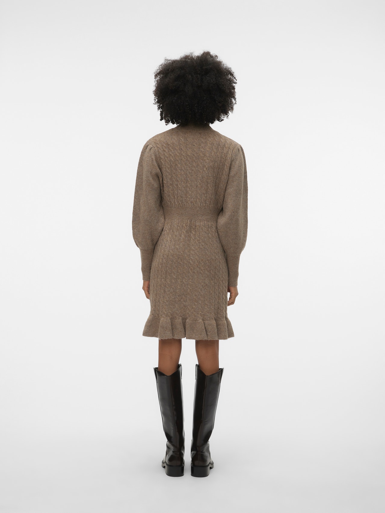 Vero Moda VMVERA Korte jurk -Brown Lentil - 10300750