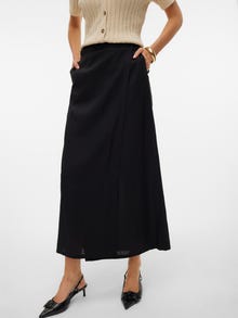 Vero Moda VMINAYAH Długa spódnica -Black - 10300770