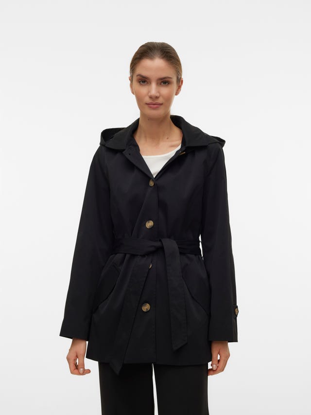 Vero Moda VMVERODONA BELL COAT - Classic coat - black 