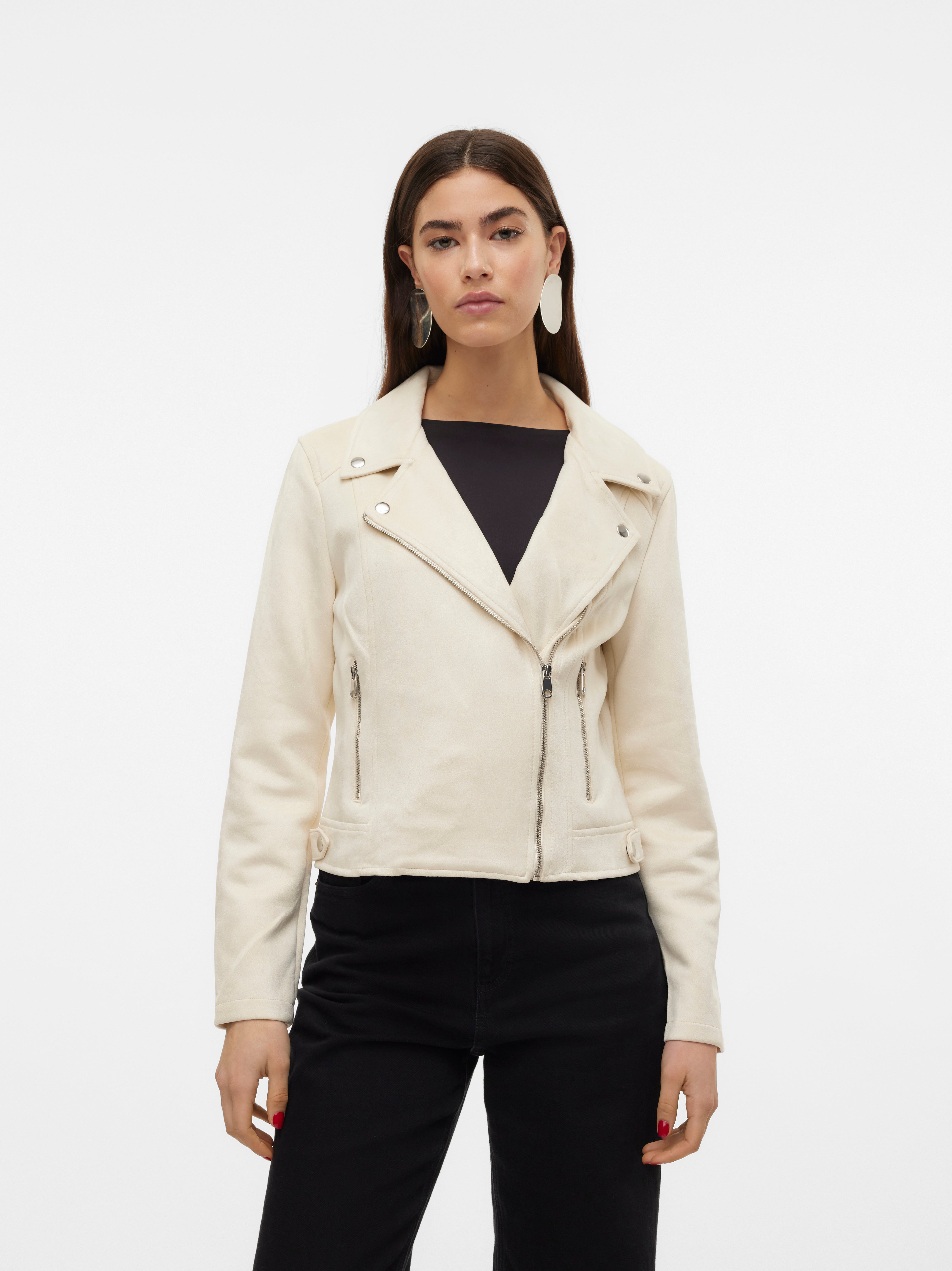 Vero moda sale white leather jacket